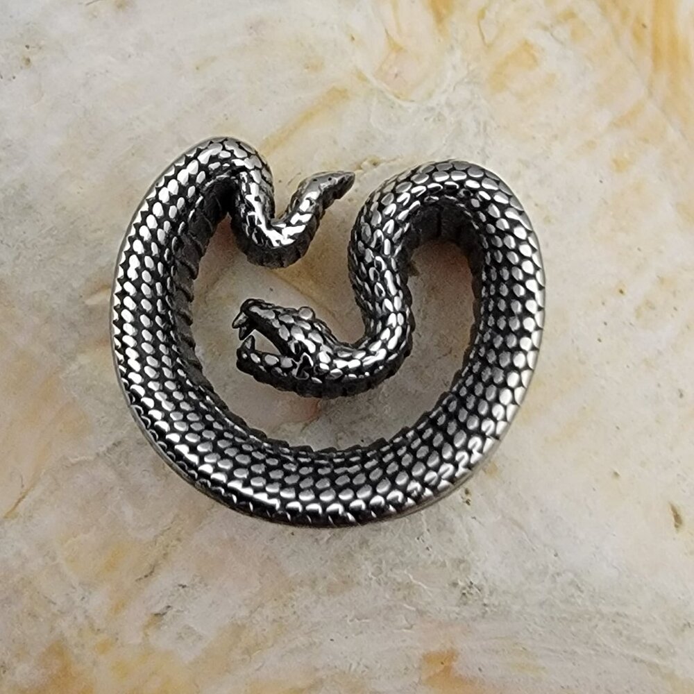 Stainles steel snake ear saddle light platform plug PAIR NWT 18mm 11/16